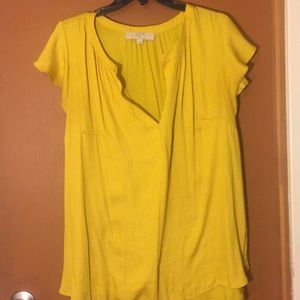 Loft yellow blouse